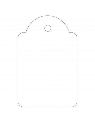 Apli Etiquetas Colgantes Blancas 28 x 43mm 100 U.