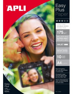 Apli Papel Fotografico Photobright Doble Cara A4 175g 10 Hojas