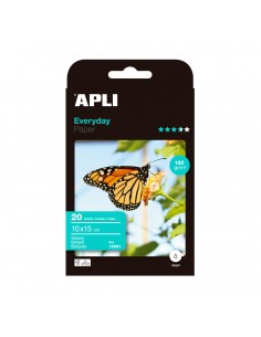Apli Papel Fotografico Everyday 10 x 15 cm 180g 20 Hojas