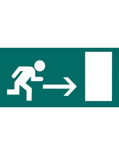 Apli Etiqueta Señalizacion Salida Emergencia Derecha 1 U.