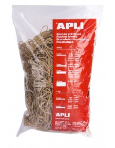 Apli Gomas Elasticas Ø 80 x 2mm - 1kg de Contenido - Gran Elasticidad y Excelente Resistencia - 70-de Caucho Natural