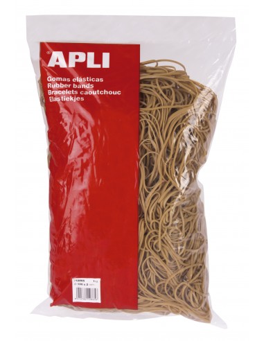 Apli Gomas Elasticas de Caucho Natural - Ø 200 x 10mm - Gran Elasticidad y Resistencia - Contenido 1kg