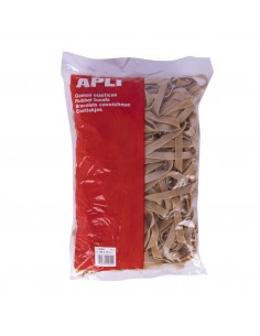 Apli Gomas Elasticas de Caucho Natural - Ø 120 x 10mm - Gran Elasticidad y Resistencia - Contenido 1kg