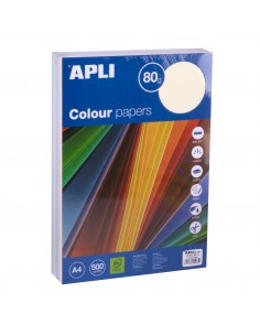 Apli Papel Color Surtido Pastel A4 500 Hojas