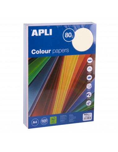 Apli Papel Color Surtido Pastel A4 500 Hojas