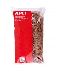 Apli Gomas Elasticas Ø 140 x 2mm - 1kg de Contenido - Gran Elasticidad y Resistencia - 70-de Caucho Natural
