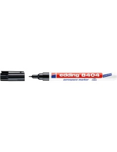 Edding 8404 Rotulador Aeroespacial Permanente - Escribe sobre Metal - Punta Redonda - Trazo 0.75mm - Resistente al Agua