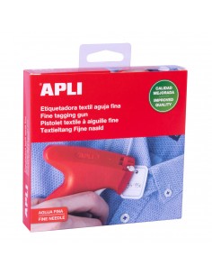 Apli Etiquetadora Textil Fina - Compatible con Agujas y Navetes Apli - No Daña los Tejidos