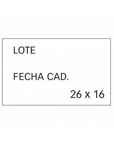 Apli Etiquetas Blancas Removibles 26x16mm para Etiquetadoras de Precios de 2 Lineas - Pack de 6 Rollos - Preimpresas con