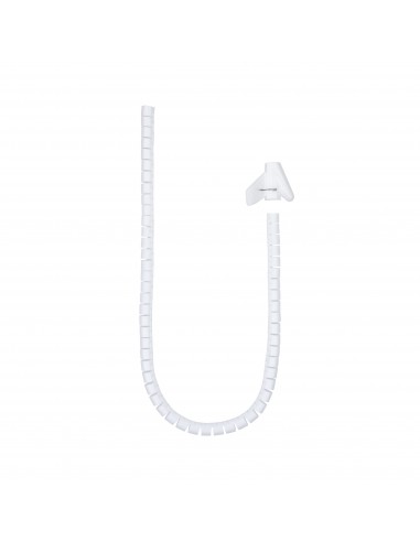 Nanocable Organizador de Cables Flexible 25mm - Longitud 2m - Color Blanco
