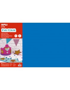 Apli Goma Eva Azul 600x400 - 5 Hojas de Espuma Suave y Flexible para Manualidades y Decoracion