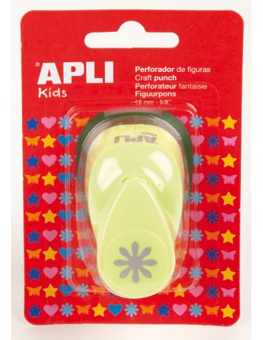 Apli Perforadora de Papel en Forma de Flor - Tamaño de Figura 16mm - Alta Calidad para Papel-Carton y Cartulina - Deposito