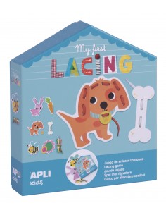 Apli Myfirstlacing - Juego de Enhebrar para Niños - Fomenta la Motricidad Fina y la Coordinacion Ojo-Mano - Incluye Cordones