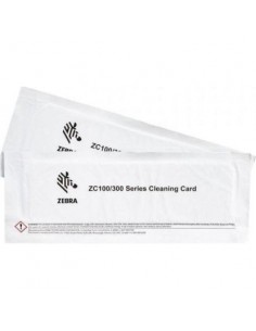 Zebra ZC100 ZC300 Kit de 2 Tarjetas de Limpieza Originales