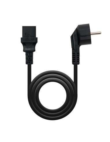Nanocable Cable de Alimentacion CPU CEE7 Macho a C-13 Hembra 2m - Color Negro