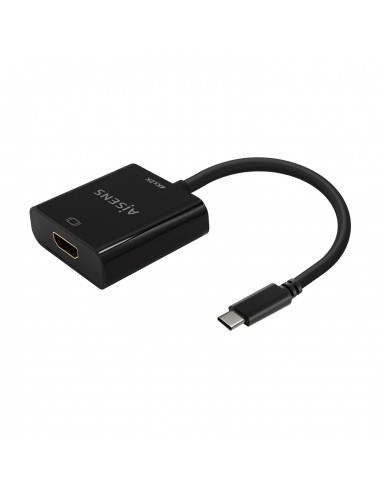 Aisens Conversor USB-C a HDMI 4K@30Hz - USB-C M-HDMI H - 15cm - Color Negro