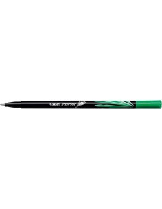 Bic Intensity Fine Rotulador de Punta Fina de 0.8mm - Trazo de 0.4mm - Tinta con Base de Agua - Color Verde