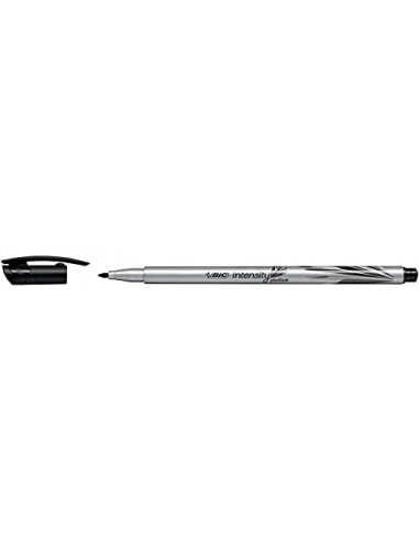 Bic Intensity Medium Rotulador de Punta Media de 0.8mm - Tinta con Base de Agua - Color Negro