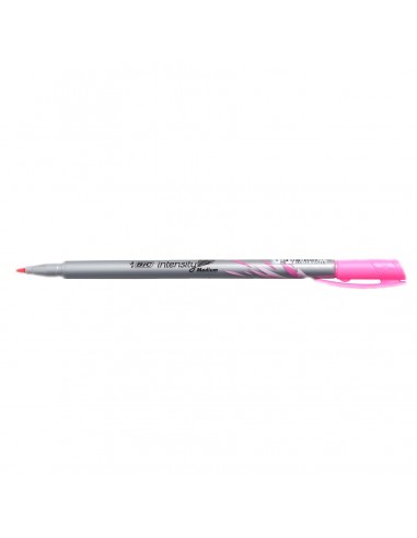 Bic Intensity Medium Rotulador de Punta Media de 0.8mm - Tinta con Base de Agua - Color Rosa