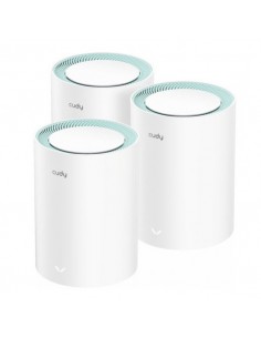 Cudy M1300 Pack de 3 Sistemas WiFi Mesh AC1200 Dual Band - 867Mbps en 5GHz-300Mbps en 2 4GHz - 1x Puerto LAN