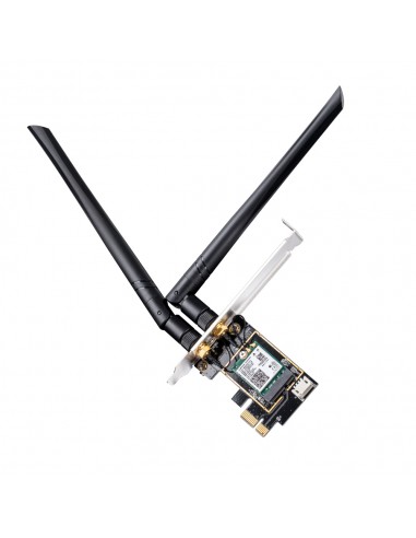 Cudy WE3000 Adaptador de Red PCI-e AX5400 WiFi 6E Tri-Banda - Bluetooth 5.2 - 2 Antenas Externas