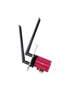 Cudy WE3000S Adaptador de Red PCI-e AX5400 WiFi 6E Tri-Banda - Bluetooth 5.2 - 2 Antenas Externas