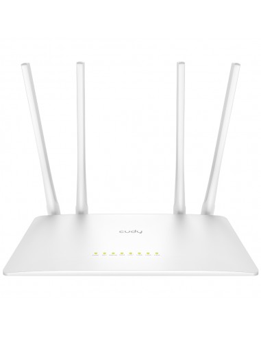 Cudy WR1200 Smart Router WiFi AC1200 Doble Banda - 1x Puerto Wan 100 10 Mbps y 4x Puertos Lan 100 10 Mbps - 4 Antenas Externas