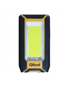 Elbat Linterna LED Recargable - Gancho e Iman - Cob 8W 500LM - Color Negro