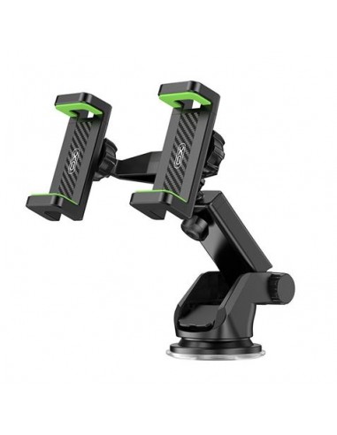XO Soporte Universal para Telefonos - Apertura Mandril de 60-90mm - Ventosa de Agarre Fuerte - Dimensiones de 190x170x75mm -