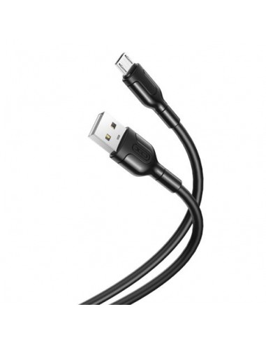 XO Cable de Carga y Transmision de Datos - Longitud 1m - Conector Micro USB - Silicona Suave y Duradera - Alta Velocidad 5V