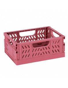 Apli Up North Pack de 4 Cajas de Plastico Plegables y Apilables - Tamaño 140x100x60mm - Ideal para Herramientas-Juguetes