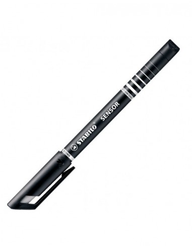Stabilo Sensor Rotulador de Punta Fina Amortiguada - Trazo de 0.3mm - Color Negro