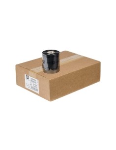 Zebra ZipShip 2300 Pack de 12 Cintas de Transferencia Termica Original - Cintas de Cera - Nucleo 25mm-Ancho 110mm-Longitud