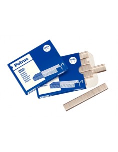 Petrus Caja de 1000 Grapas 202 Galvanizadas - Hasta 10 Hojas - Patilla de 4mm