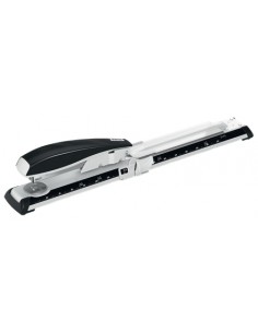 Petrus 600 Grapadora de Brazo Largo - Hasta 40 Hojas - Grapado Cerrado y Abierto - Para Grapas 22 6-8-24 6-8 y 26 6-8 -