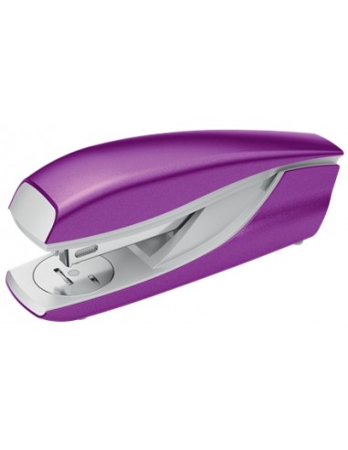 Petrus 635 Grapadora Metalica - Hasta 30 Hojas - Extraegrapas Integrado - Grapado Cerrado-Abierto y Clavado - Color Violeta